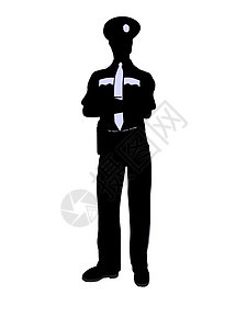 男警官 I 说明Silhouette艺术徽章法律巡逻员商业警察男人城市部门插图图片