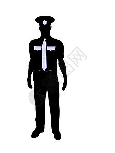 男警官 I 说明Silhouette徽章巡逻员法律剪影警察艺术城市插图部门男人图片