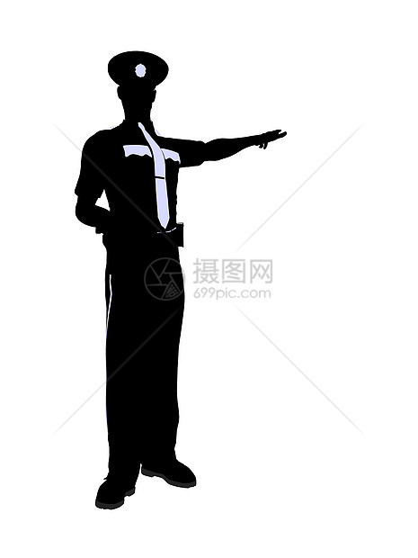 男警官 I 说明Silhouette男人城市徽章警察巡逻员部门插图商业法律执法图片