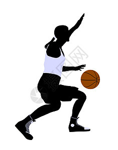 非洲裔美国篮球运动员 I 说明 Silhouette运动剪影男生棕球男人团队男性插图图片