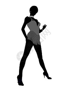 非裔美国女演唱会插图演员剪影女性首席舞蹈狂欢舞者蹄子排舞者踢踏舞者图片