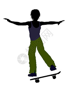 男性滑板机运动插图滑板剪影男人男生图片