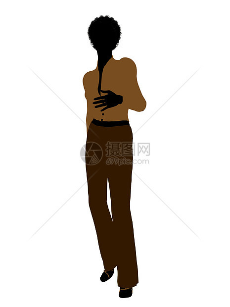 非裔美洲妇女办事处说明Silhouette剪影行政控制管理女性老板指挥官女士总局企业家图片
