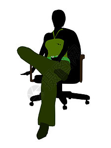 女性办公室说明Silhouette剪影一氧化碳行政管理人员女士插图企业家领导者决策指挥官图片