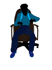 非裔美国人青少年剪影女性椅子岩女插图远足者男人登山者男性攀岩者图片