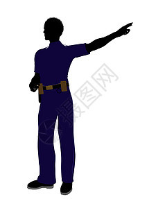 非裔美洲男警官部门法律剪影城市执法徽章警察艺术男人男性图片