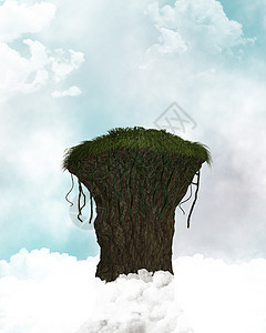 云幕中的悬崖光环环境场景气氛风景人员插图脖子地形草皮图片