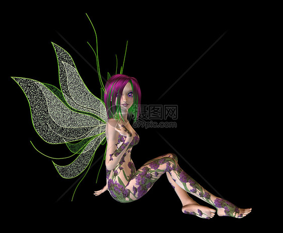 紫绿花仙矮人精灵美人鱼小鬼若虫转向架小精灵地精警笛滚刀图片