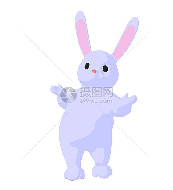 白兔兔子艺术说明剪贴插图香椿剪影小兔子宝宝艺术品卡通片图片