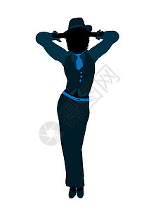 非裔美国女性爵士爵士舞蹈家Silhouette爵士舞者插图踢踏舞者音乐蓝调剪影女士图片