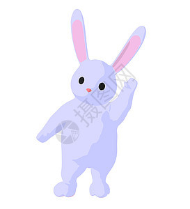 白兔兔子艺术说明剪影香椿宝宝卡通片小兔子插图剪贴艺术品图片