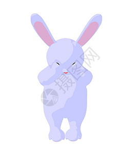白兔兔子艺术说明剪影香椿剪贴小兔子卡通片宝宝插图艺术品图片
