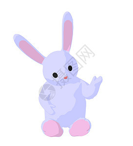 白兔兔子艺术说明小兔子剪贴插图卡通片剪影宝宝香椿艺术品图片