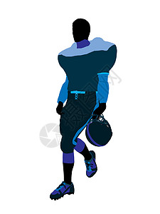 男性足球运动员 I 演示 Silhouette橄榄球头盔烤架玩家猪皮插图消遣剪影足球服协会图片