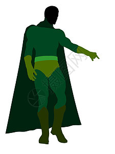 男性超级英雄 I 说明 Silhouette插图连环漫画男生恶棍对手超能力男人剪影图片