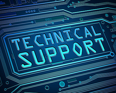 技术支持概念帮助蓝色硬件计算插图电路知识故障打印电脑图片