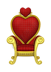 红色宝座椅子古董力量扶手椅王座历史版税插图皇帝奢华图片