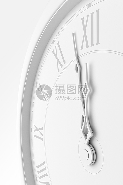 最后一分钟倒数速度小时概念白色商业手表灰色图片