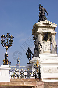 索托马约广场蓝色英雄天空海军舰队旗帜白色纪念碑雕像世界图片