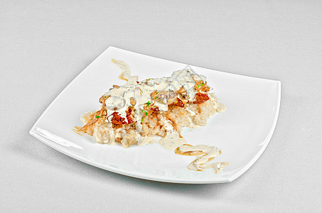 鸡肝意大利餐胸部餐厅草药蔬菜午餐美食食物烹饪食谱饮食图片