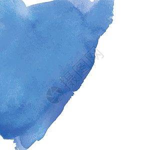 蓝水彩色背景横幅用于设计草图演讲气泡创造力条纹刷子邮票装饰插图海军图片