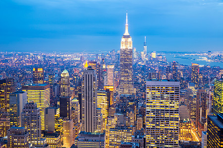 纽约市天际球衣办公室城市景观金融都市正方形帝国商业刮刀图片