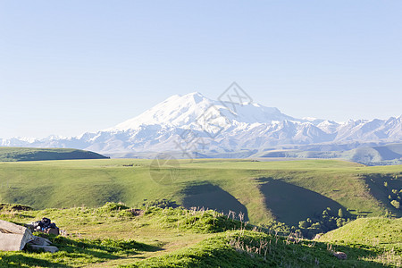 Elbrus 电子冰川荒野季节悬崖图片