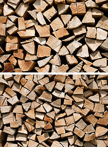 被粉碎的木柴坑植物库存森林木材季节活力环境温暖燃料树干图片