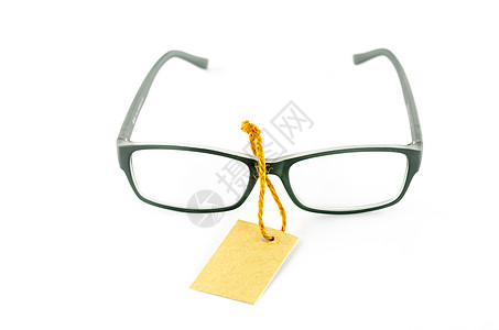 眼镜和成本标签咨询商业桌子床单工作会计透明度光学金融休息图片