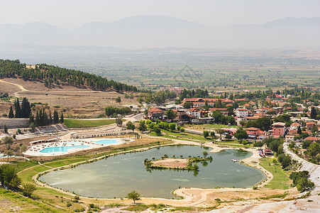 Pamukkale 山谷视图图片