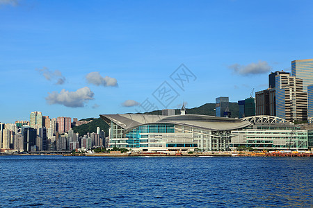 香港海港建筑蓝色摩天大楼建筑学天际中心景观海洋市中心天空图片