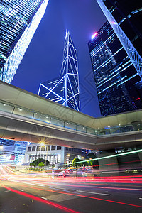 香港市区路灯小道市中心速度景观穿越场景运动商业大街蓝色旅行图片