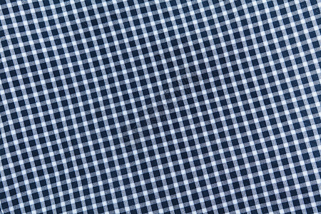 蓝格式桌布材料褶皱亚麻纺织品格子编织桌子检查菜单正方形图片