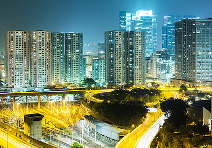 香港市晚上城市民众天际景观住房高楼港口住宅生活旅行图片