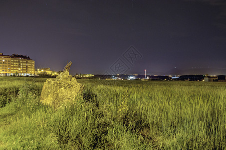 夜间现场建筑城市街道景观建筑物蓝色场景建筑学天空图片