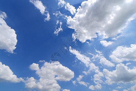 蓝天空白色风景气象气候自由蓝色美丽阳光天气天空图片