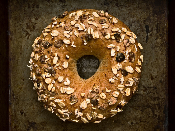 生锈平面面包圈包子糖类淀粉化合物食物米色粮食水平早餐碳水图片