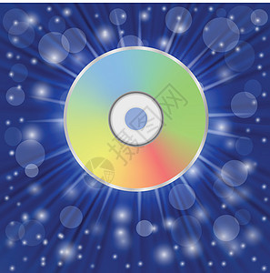 光盘圆形空白贮存音乐白色袖珍框架技术电影电子图片
