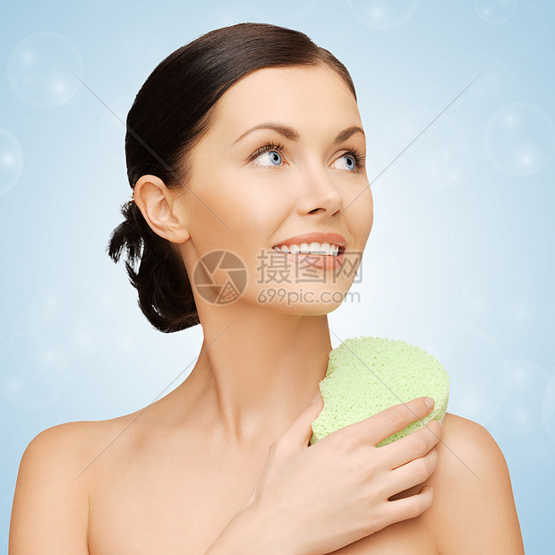 妇女用海绵气泡浴室福利活力卫生护理擦洗保健皮肤清洁工图片