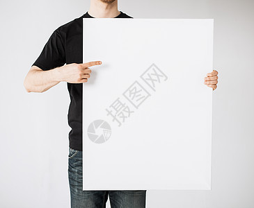 白白白板男子海报框架男性地址工作盘子示范正方形教育青少年背景图片