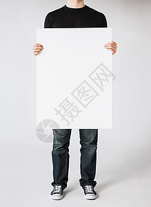 白白白板男子广告打印盘子工作示范木板海报产品教育男人图片