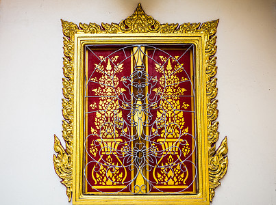 泰庙窗户的艺术图片