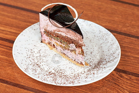 蛋糕饼片浆果水果巧克力沙漠盘子刨冰食物橙子糕点美食图片