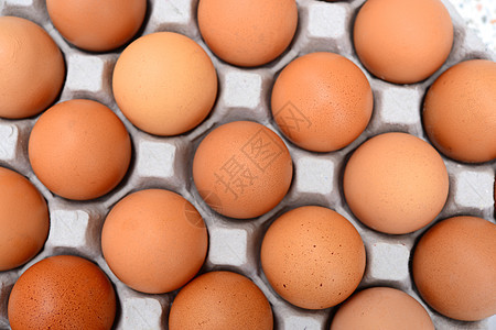 鸡蛋在纸箱里纸盒摄影食物健康饮食棕蛋乳制品蛋盒图片