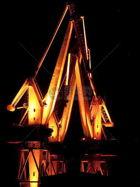 照明巨星船厂金属码头灯光图片