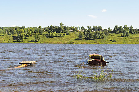 伏尔加河夏季景观图片
