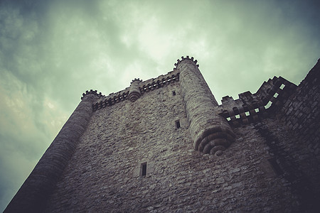 堡垒 中世纪城堡 西班牙建筑蓝色天空历史石头旅游旅行历史性防御建筑学夸脱图片