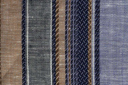 多色织物纹理样品彩虹艺术亚麻条纹帆布质量纺织品墙纸样本材料图片