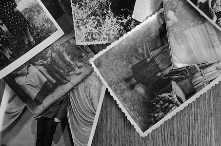 古老的人类照片背景生活相片专辑黑色档案边界收藏女孩家庭记忆图片