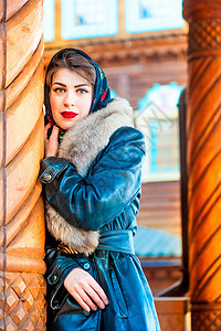 俄罗斯美女在文章中的肖像画图片